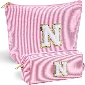 Cute Makeup Bag for Women - Personalized Women Gifts Pink Makeup Pouch for Girlf